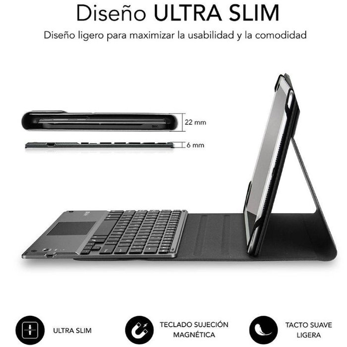 Subblim KeyTab Pro Funda con Teclado Bluetooth y Touchpad Negra Subblim KeyTab Pro Funda con Teclado Bluetooth y Touchpad Negra